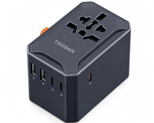 TESSAN 65W GaN Universal Travel Adapter (5 USB Ports) — view 1 of 7