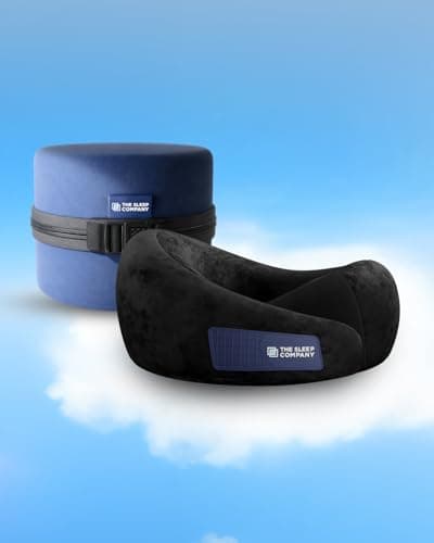 The Sleep Company Travel Neck Pillow, Dual Height PU Latex — view 1 of 9