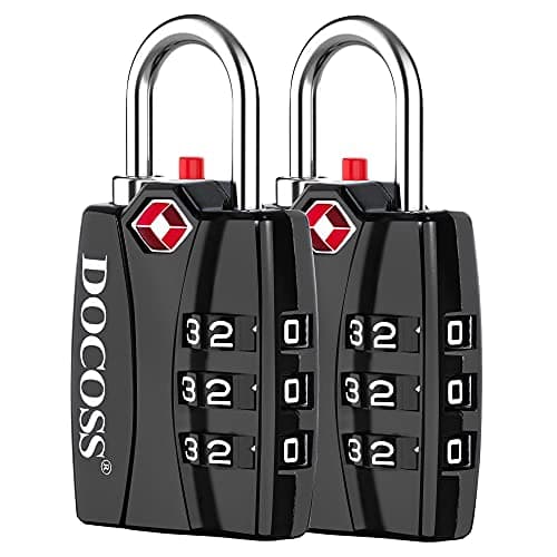 DOCOSS-022 Metal TSA 3-Digit Lock (Set of 2) — view 1 of 9