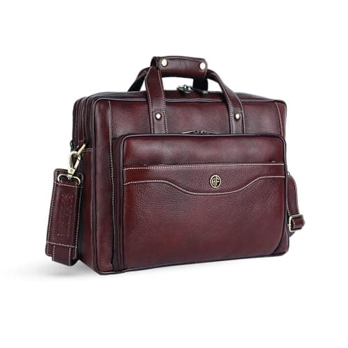 Hammonds Flycatcher LB168 Leather Office Bag with Trolley Strap — view 1 of 8