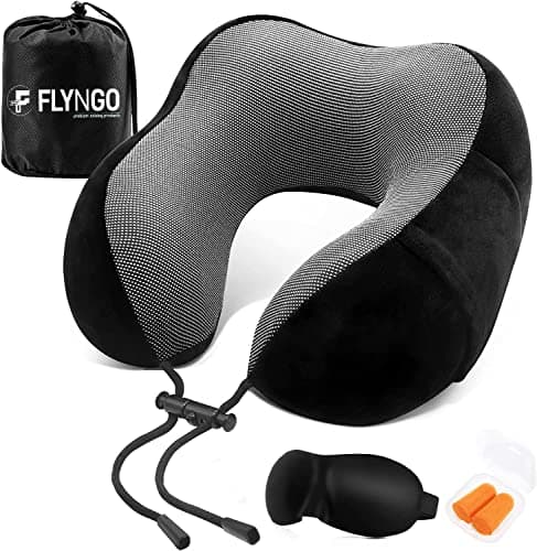 FLYNGO Memory Foam Travel Neck Pillow Combo — view 1 of 7