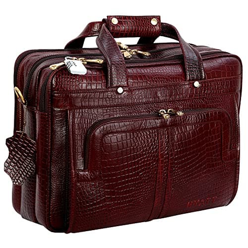 HYATT Leather Accessories Full Grain 16-Inch Laptop Briefcase — view 1 of 9